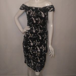 Nicole Miller Off the Shoulder NEW Dress